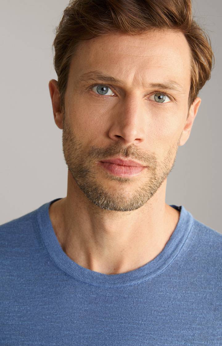 Joop Leinenmix-T-Shirt Maroso in Blau Online Outlet