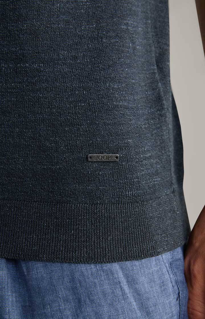 Joop Leinenmix-Poloshirt Malioso in Navy Große Rabatte