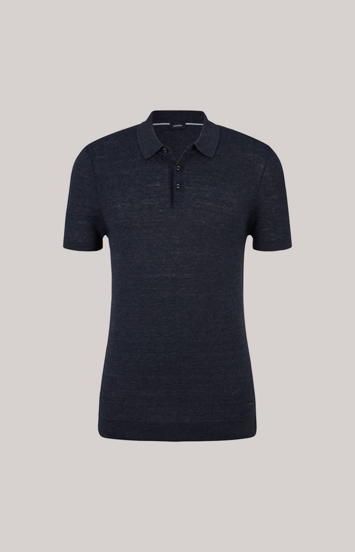 Joop Leinenmix-Poloshirt Malioso in Navy Große Rabatte