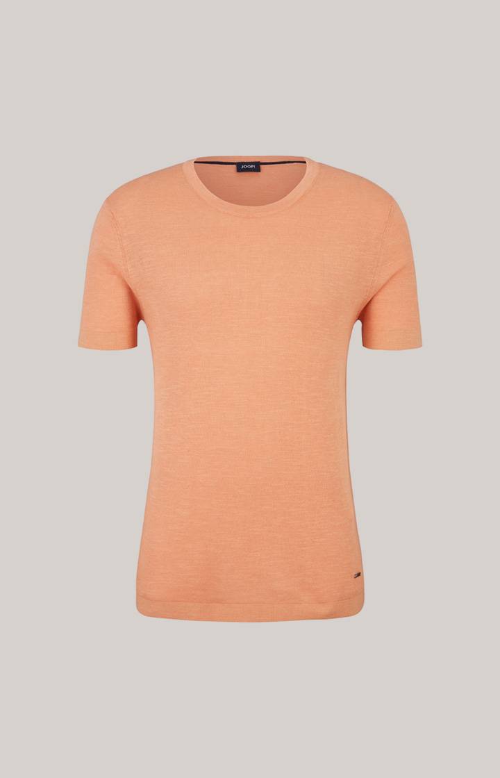 Joop Leinenmix-T-Shirt Maroso in Orange Räumungsverkauf