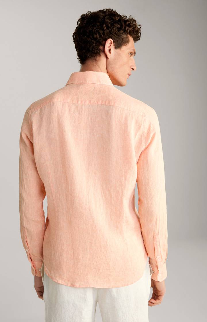 Joop Leinen-Hemd Pai in Apricot Tägliche Deals