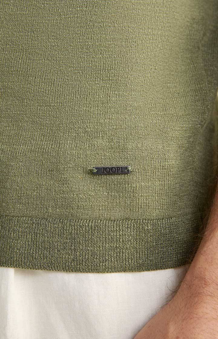 Joop Leinenmix-T-Shirt Maroso in Oliv Riesige Ersparnisse