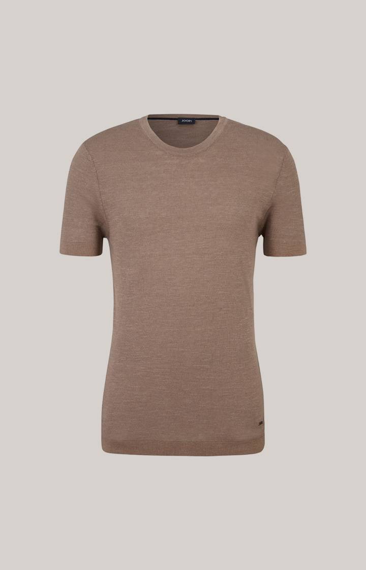 Joop Leinenmix-T-Shirt Maroso in Braun Letzte 2 Tage