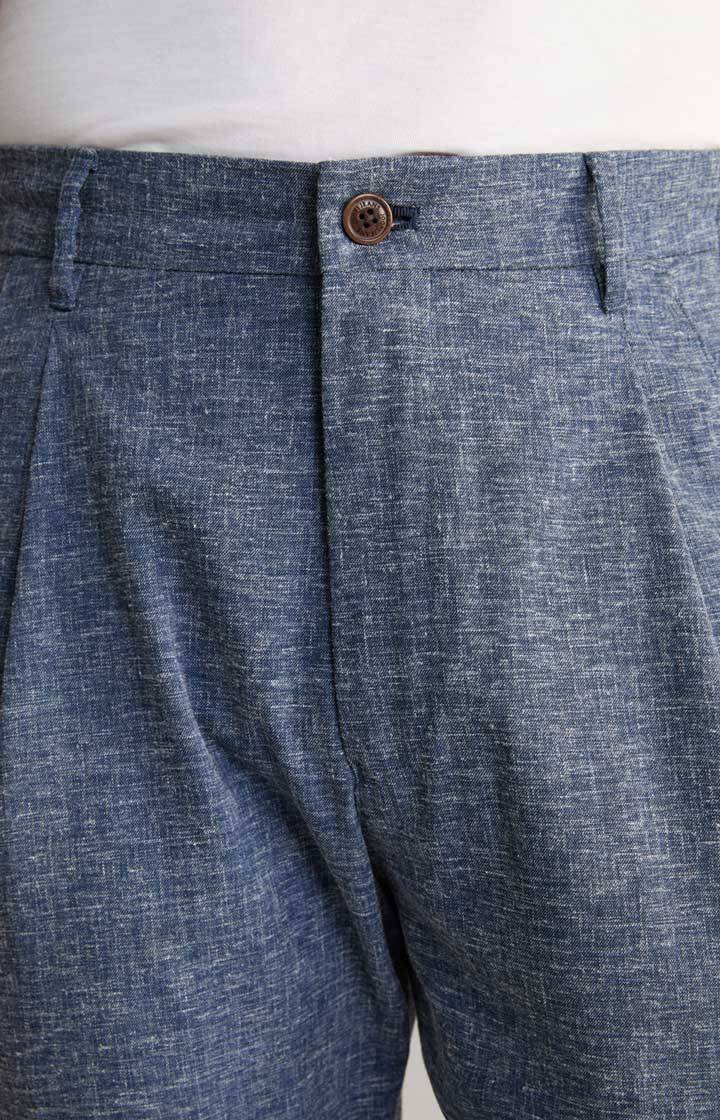 Joop Leinenmix-Chino Lead in Blau meliert Bis zu 50% Rabatt