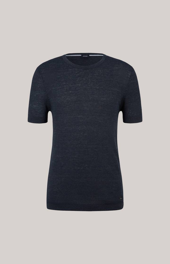 Joop Leinenmix-T-Shirt Maroso in Dunkelblau Bis zu 60% Rabatt