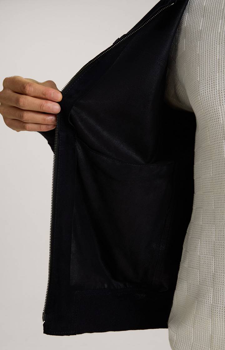 Joop Ziegenvelours-Lederjacke Pios in Navy Weihnachtsangebot