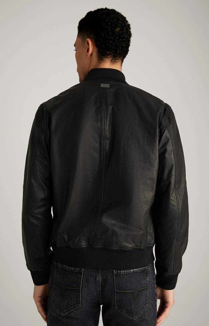 Joop Lederjacke Cuk in Schwarz Räumungsverkauf