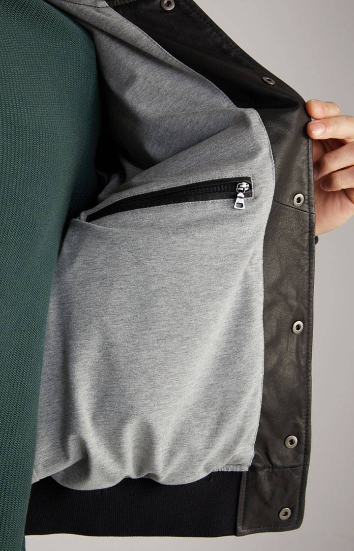 Joop Lederjacke Cuk in Schwarz Räumungsverkauf