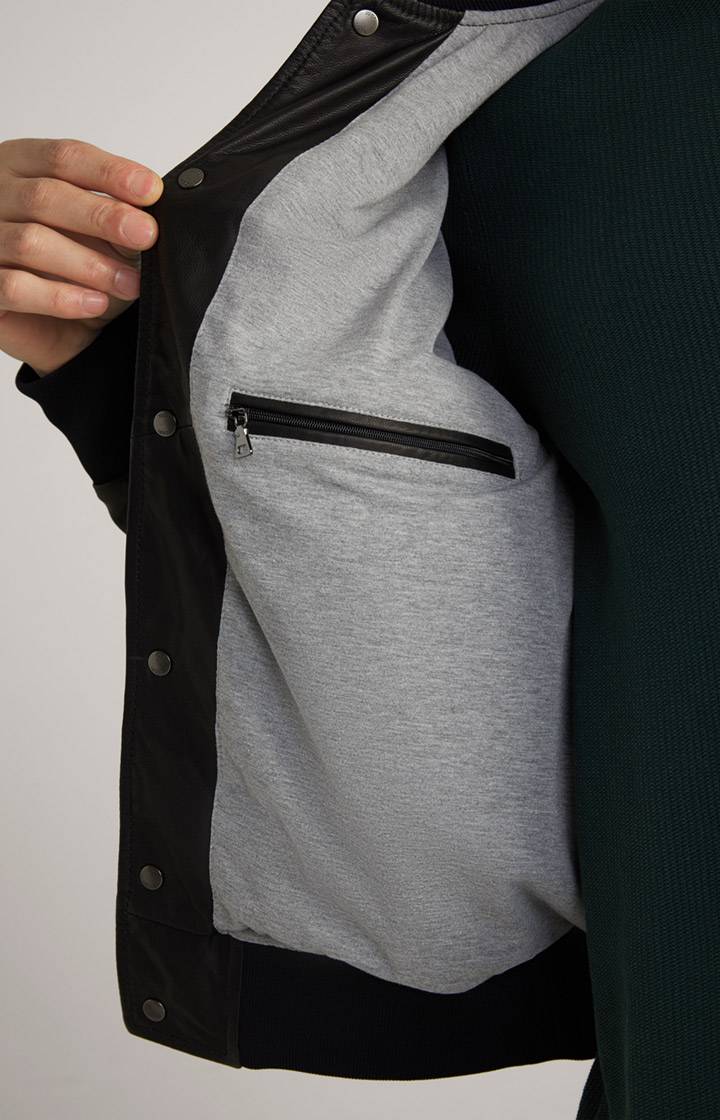 Joop Lederjacke Cuk in Schwarz Räumungsverkauf