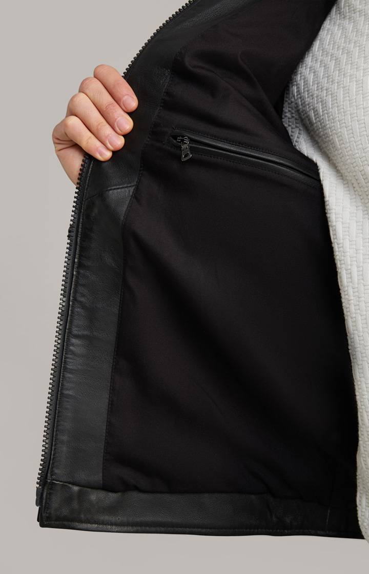 Joop Lederjacke Lif in Schwarz Kauf eins, bekomm eins gratis