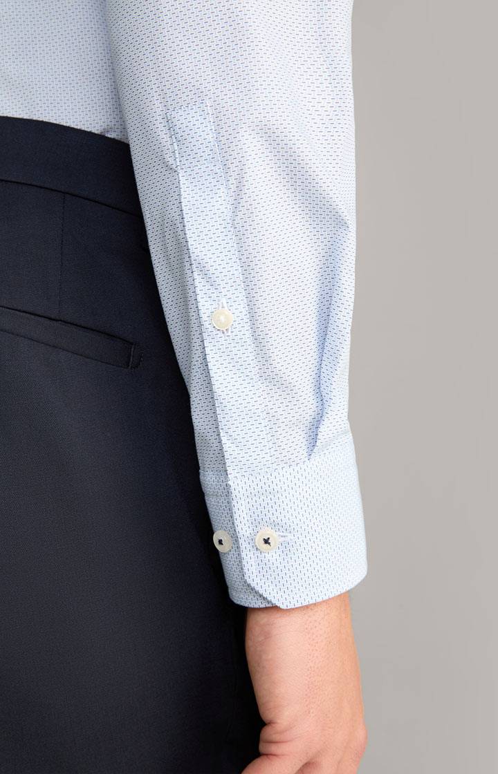 Joop Hemd Pit in Blau gemustert Super Sparpreis