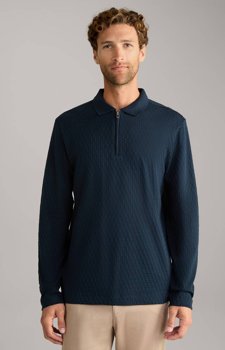Joop Polo-Longsleeve Balian in Navy Schlussverkauf