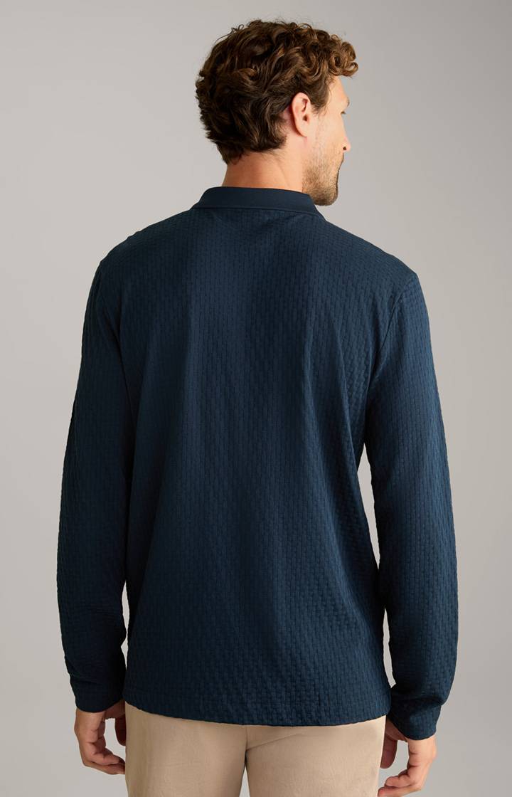 Joop Polo-Longsleeve Balian in Navy Schlussverkauf