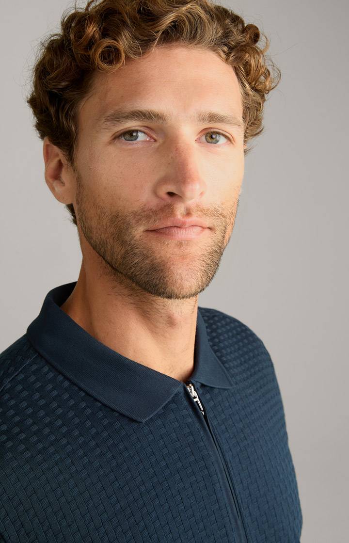 Joop Polo-Longsleeve Balian in Navy Schlussverkauf