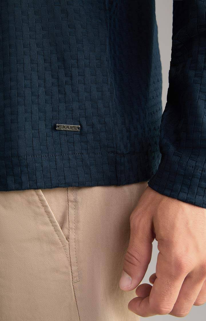 Joop Polo-Longsleeve Balian in Navy Schlussverkauf