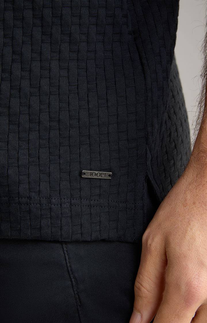Joop Poloshirt Boris in Navy strukturiert Günstiger Verkauf