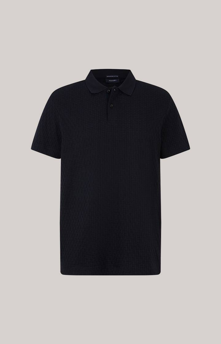 Joop Poloshirt Boris in Navy strukturiert Günstiger Verkauf