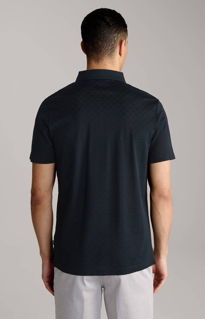 Joop Poloshirt Pacey in Schwarz strukturiert Fabrikpreis
