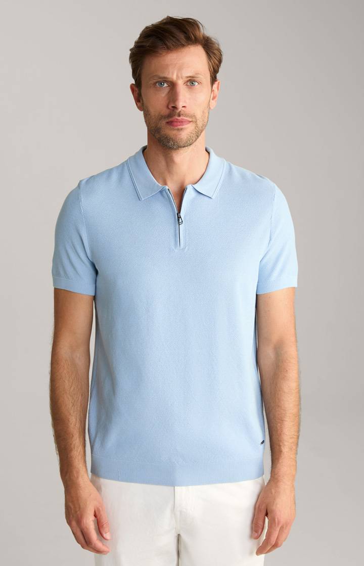 Joop Baumwoll-Poloshirt Vancro in Hellblau