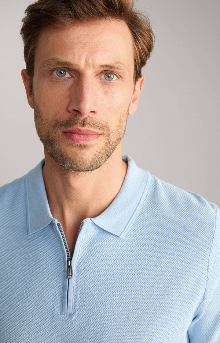 Joop Baumwoll-Poloshirt Vancro in Hellblau Sonderangebot