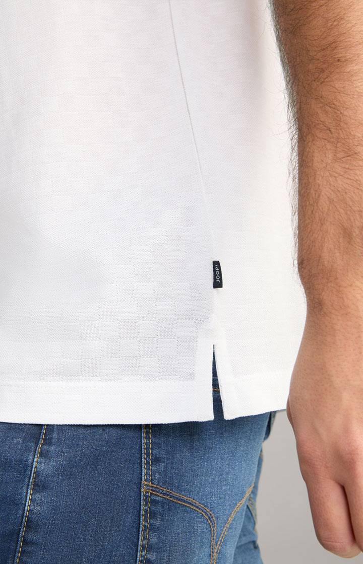 Joop Poloshirt Pacey in Weiß strukturiert Rabatt