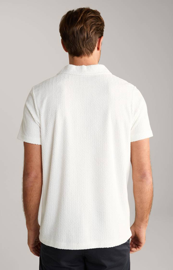 Joop Frottee-Polohemd Piero in Creme strukturiert Günstig kaufen