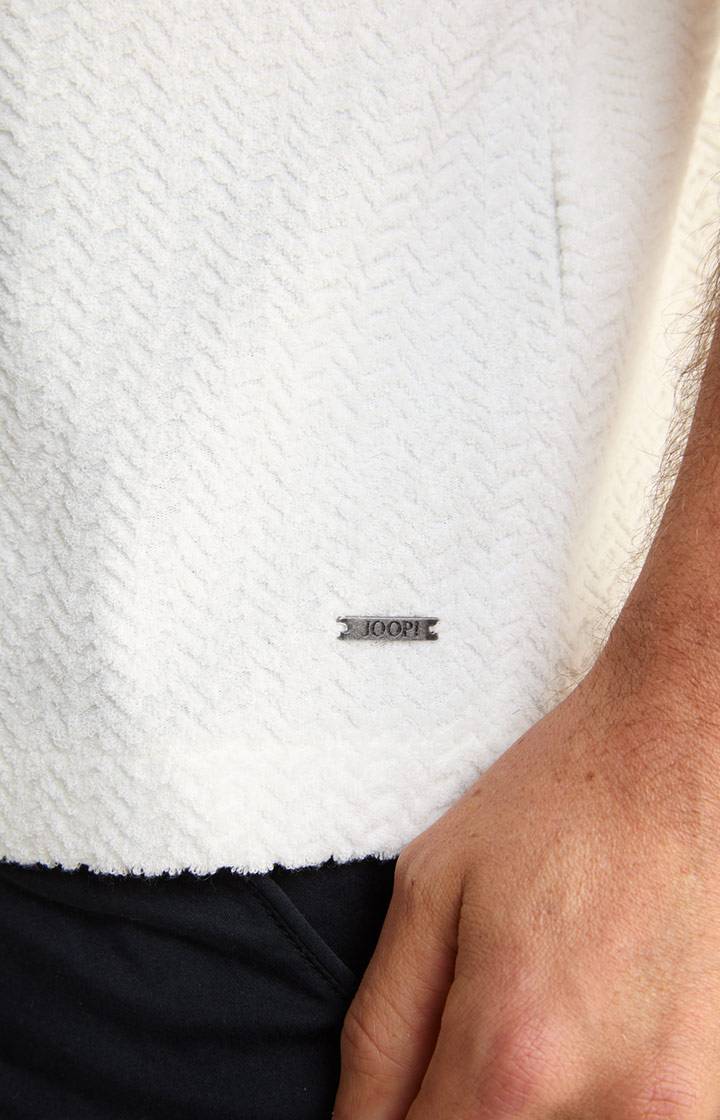 Joop Frottee-Polohemd Piero in Creme strukturiert Günstig kaufen