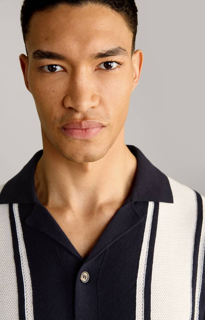 Joop Strick-Hemd Klaas in Navy Lagerräumung