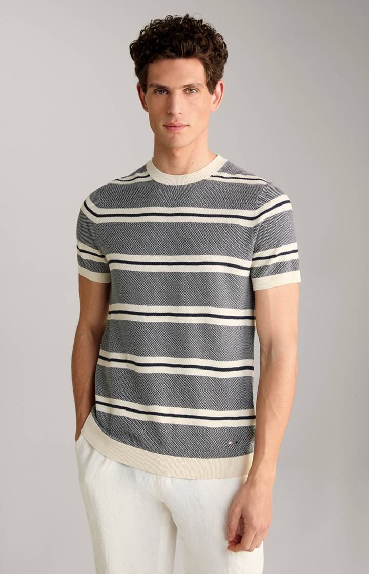 Joop Strick-Shirt Vico in Navy/Offwhite gestreift Top Angebot