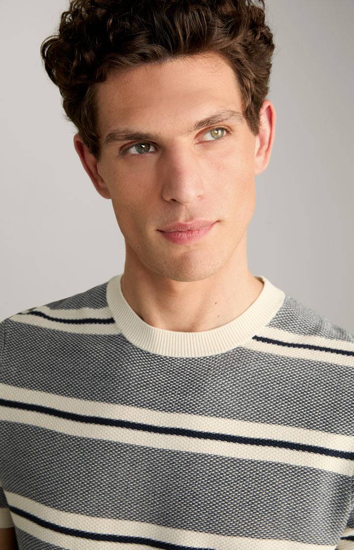 Joop Strick-Shirt Vico in Navy/Offwhite gestreift Top Angebot