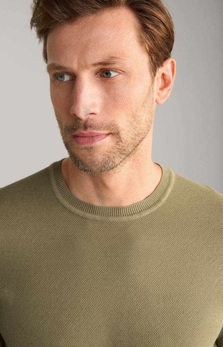 Joop Strick-Shirt Valdrio in Oliv Saisonale Angebote