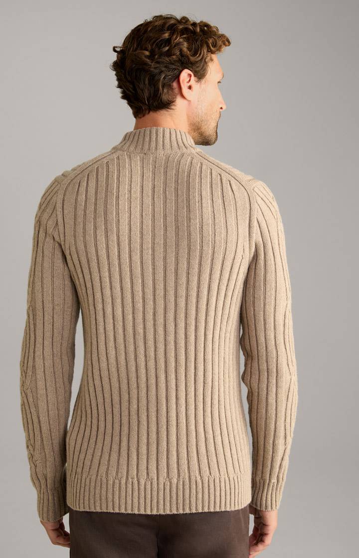 Joop Cashmere-Mix-Pullover Brianor in Hellbraun VIP-Rabatte