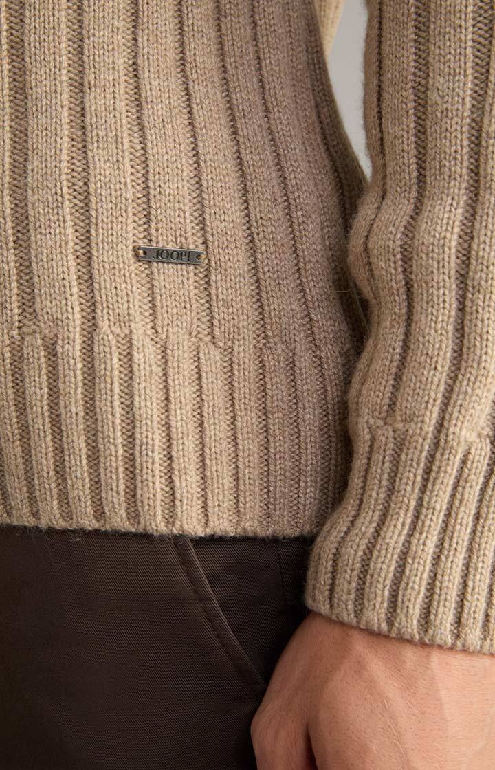 Joop Cashmere-Mix-Pullover Brianor in Hellbraun VIP-Rabatte