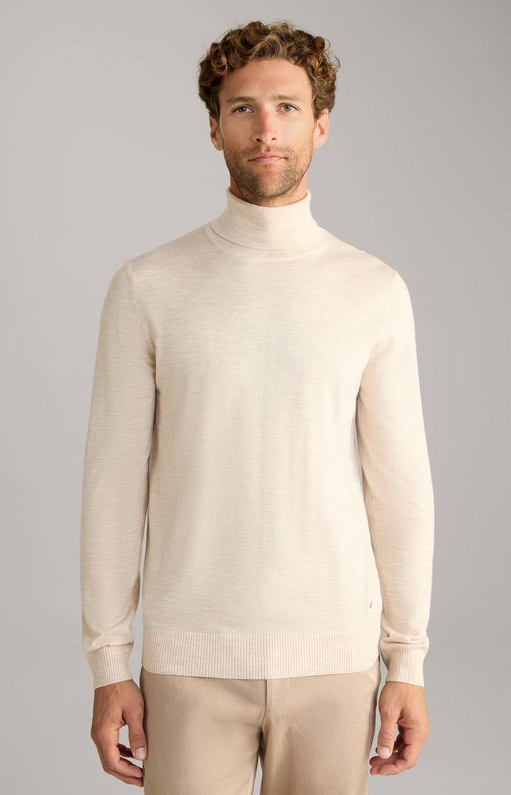 Joop Merinowoll-Pullover Donte in Hellbeige Kostenlose Rückgabe