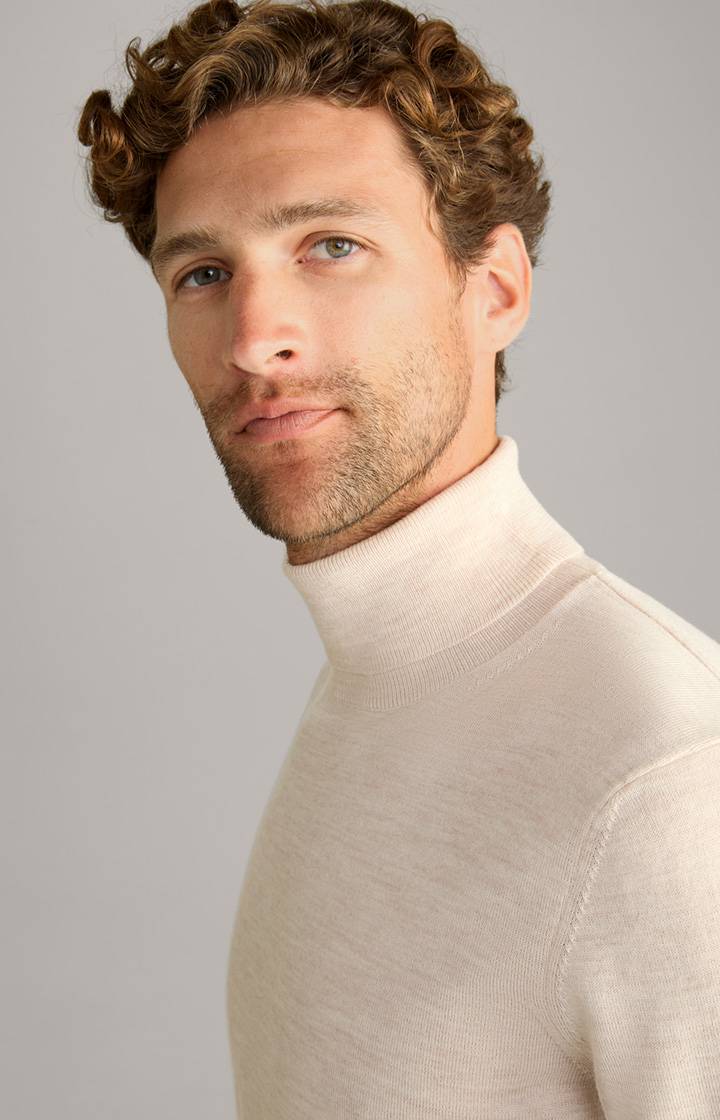 Joop Merinowoll-Pullover Donte in Hellbeige Kostenlose Rückgabe