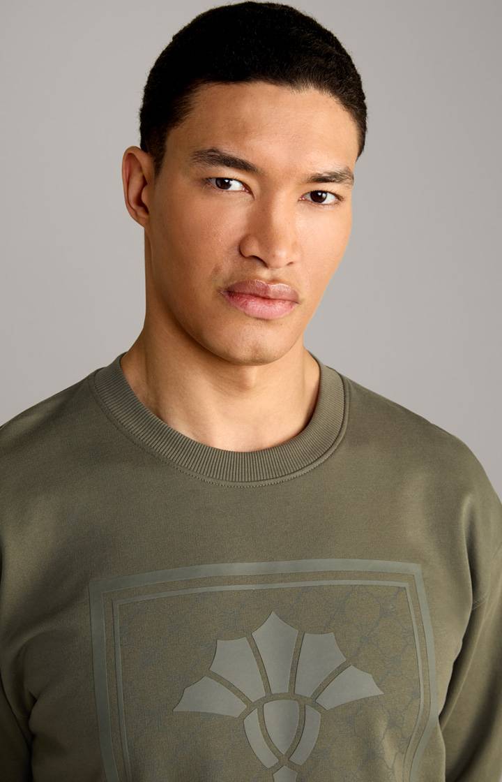 Joop Cornflower-Sweatshirt Cruz in Oliv Bis zu 50% Rabatt