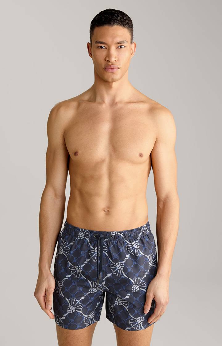 Joop Cornflower-Badeshorts Babados in Navy/Azur/Hellgrau zollfrei
