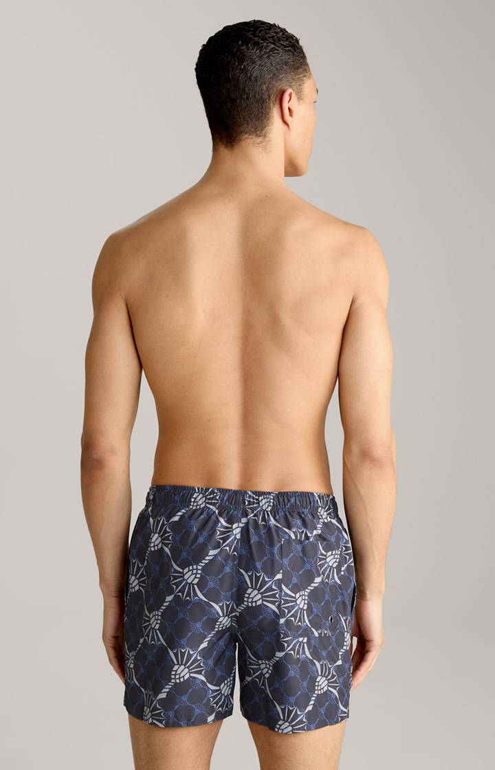 Joop Cornflower-Badeshorts Babados in Navy/Azur/Hellgrau zollfrei