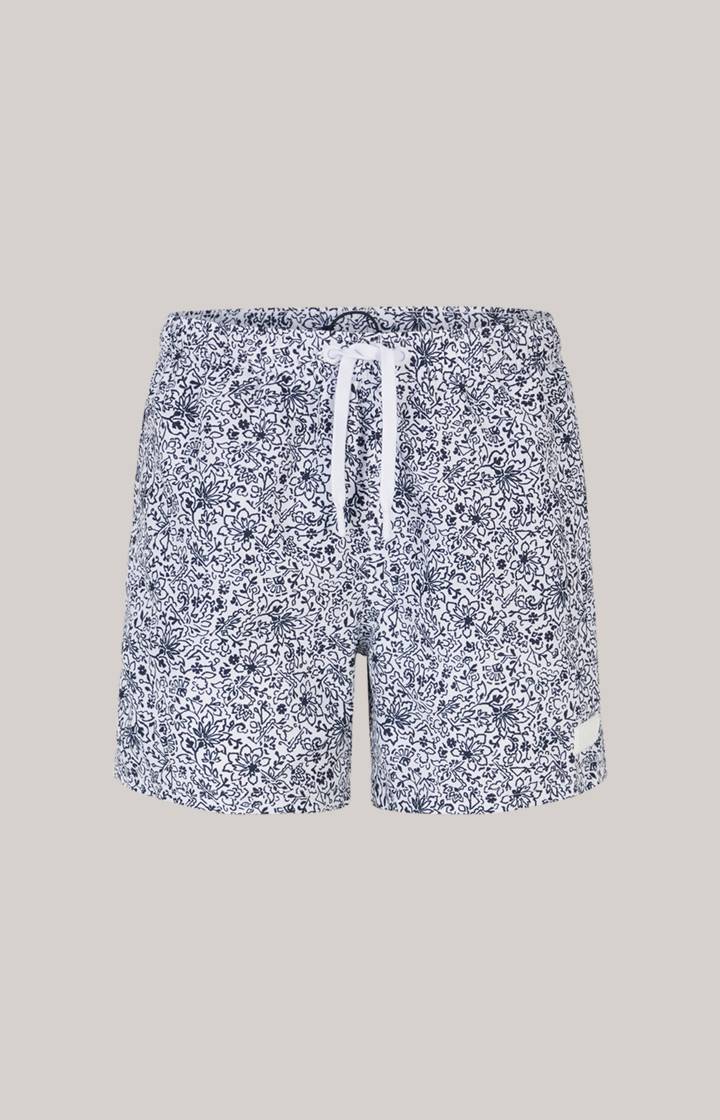 Joop Badeshorts Palolem Beach in Weiß/Blau gemustert Fabrik Onlineshop