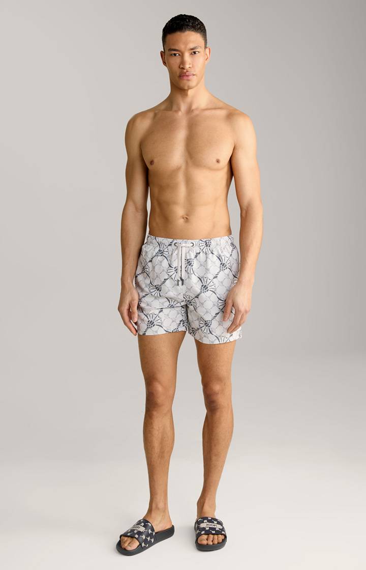 Joop Cornflower-Badeshorts Babados in Hellgrau/Anthrazit Flash Sale