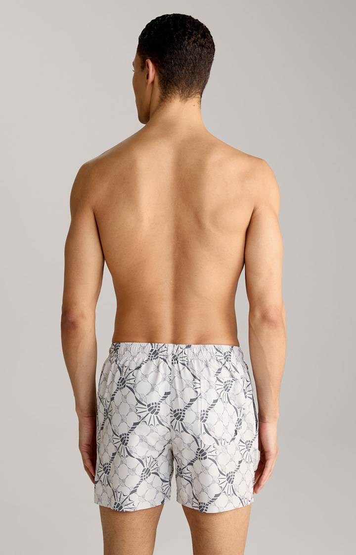 Joop Cornflower-Badeshorts Babados in Hellgrau/Anthrazit Flash Sale