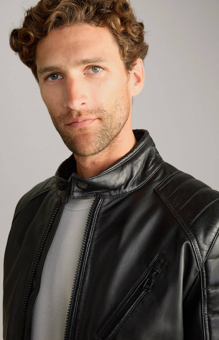 Joop Lederjacke Lima in Schwarz Fabrikladen