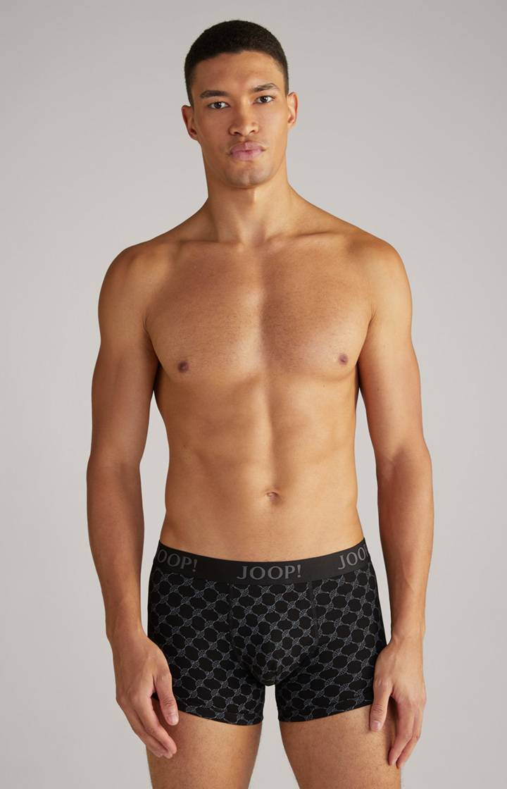 Joop 3er-Pack Fine Cotton Stretch Boxer in Schwarz/Rot/Weiß gemustert Speichern exportieren