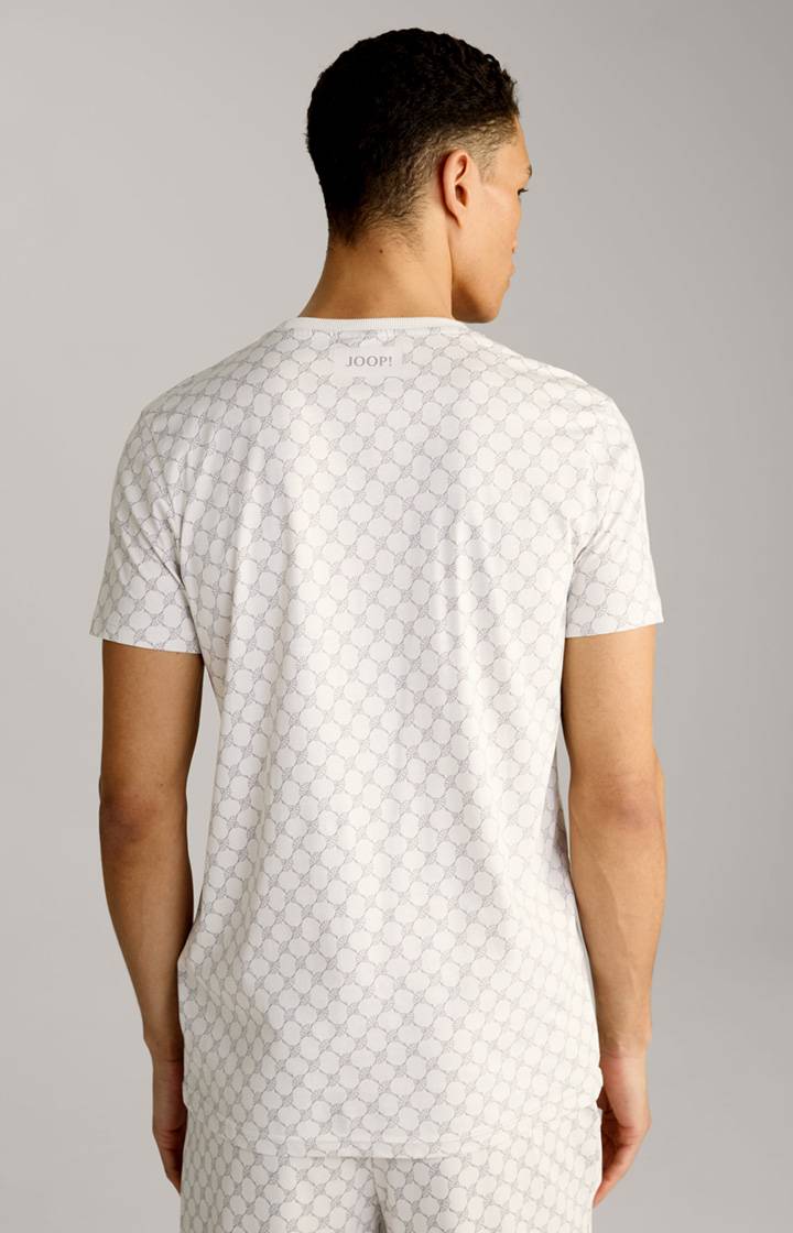 Joop Loungewear T-Shirt in Offwhite/Grau gemustert Meist gekauft
