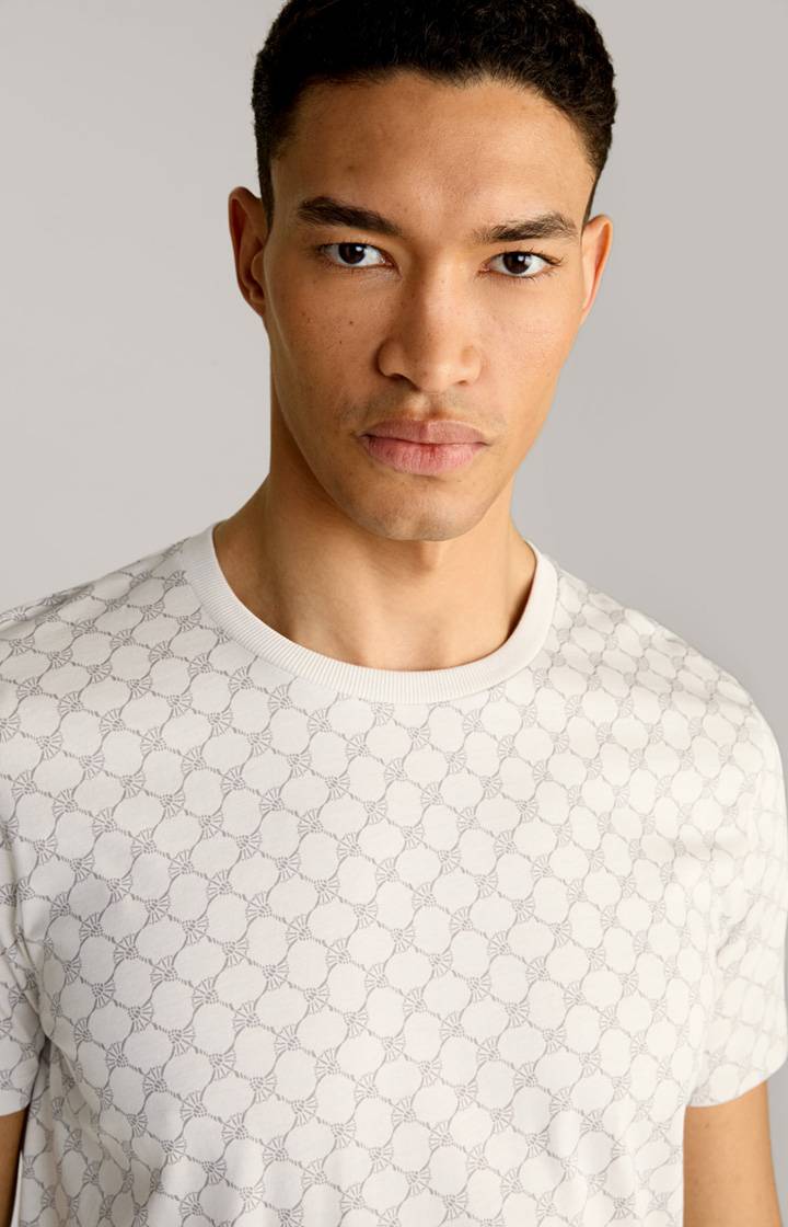 Joop Loungewear T-Shirt in Offwhite/Grau gemustert Meist gekauft