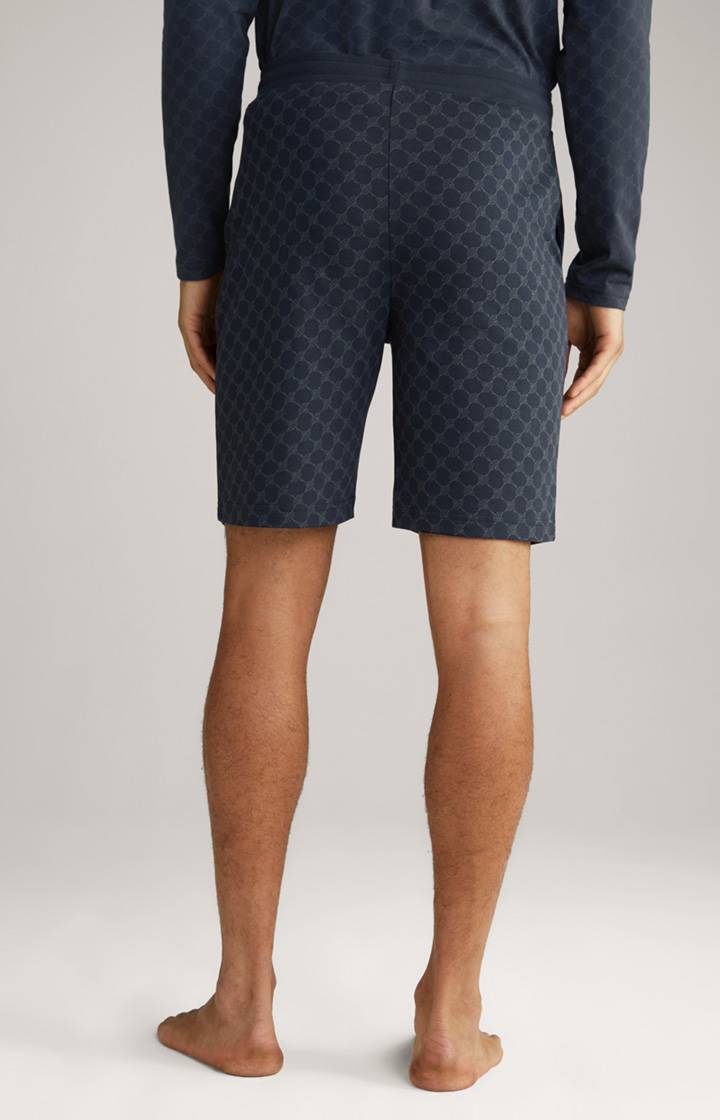 Joop Loungewear Shorts in Navy gemustert Fabrikpreis