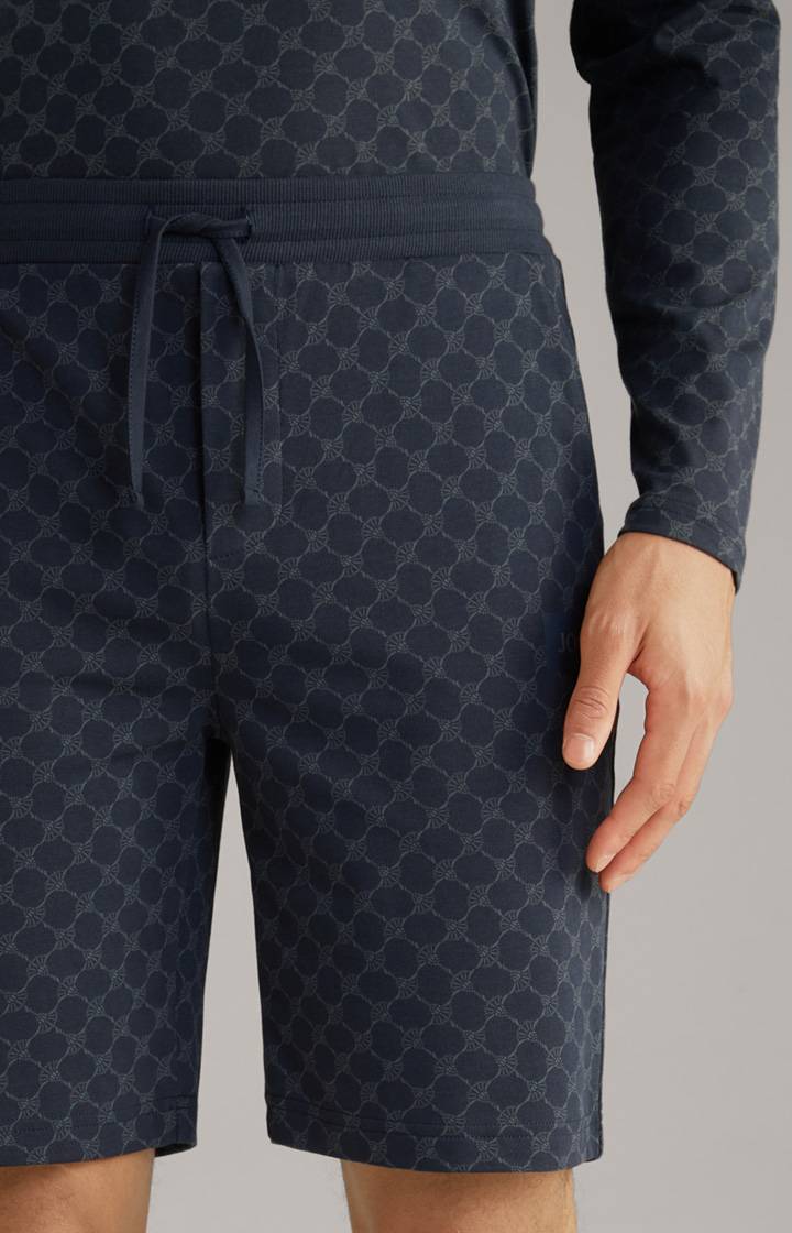 Joop Loungewear Shorts in Navy gemustert Fabrikpreis