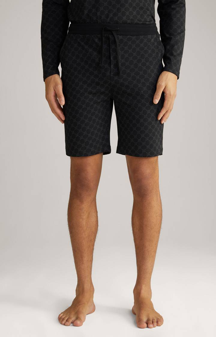Joop Loungewear Shorts in Schwarz gemustert Flash Sale