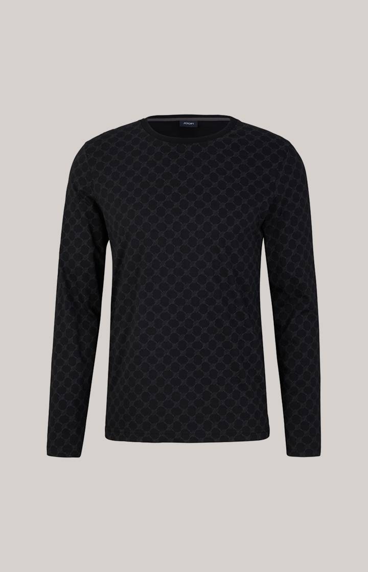 Joop Loungewear Longsleeve in Schwarz gemustert Saisonschlussverkauf