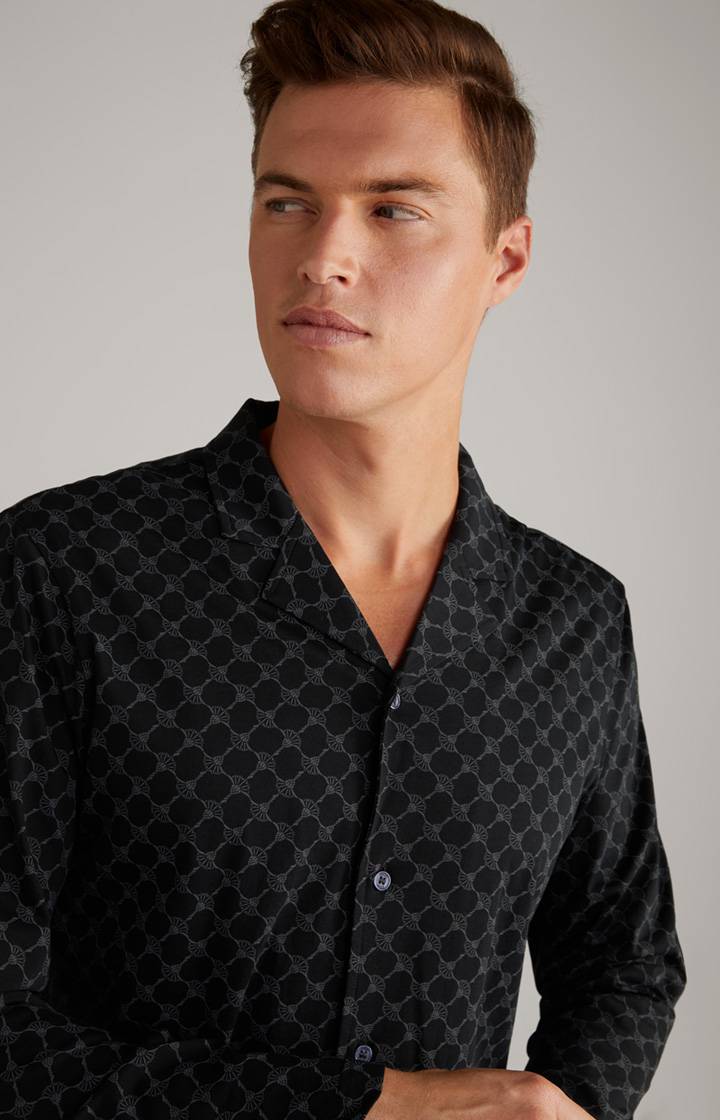 Joop Cornflower Baumwoll-Pyjama in Schwarz Weihnachtsangebot